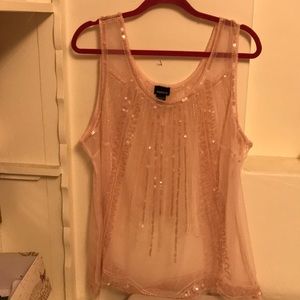 Plus size sequined top from torrid